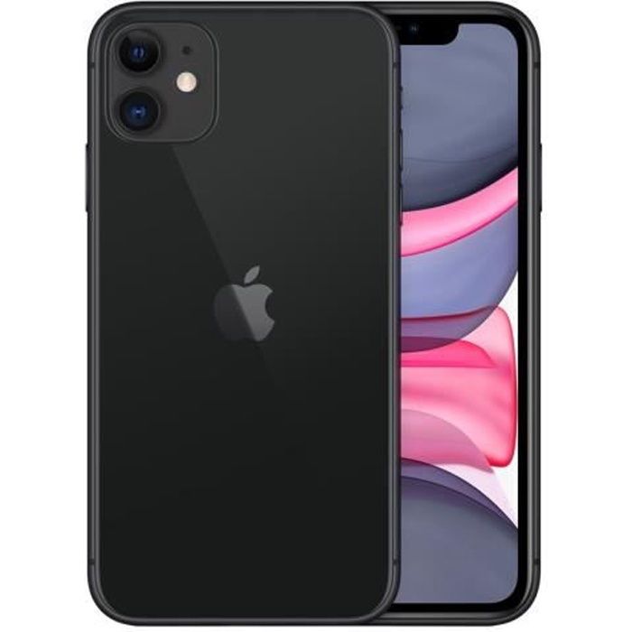 APPLE iPhone 11 64Go Noir - Reconditionné - Très bon état