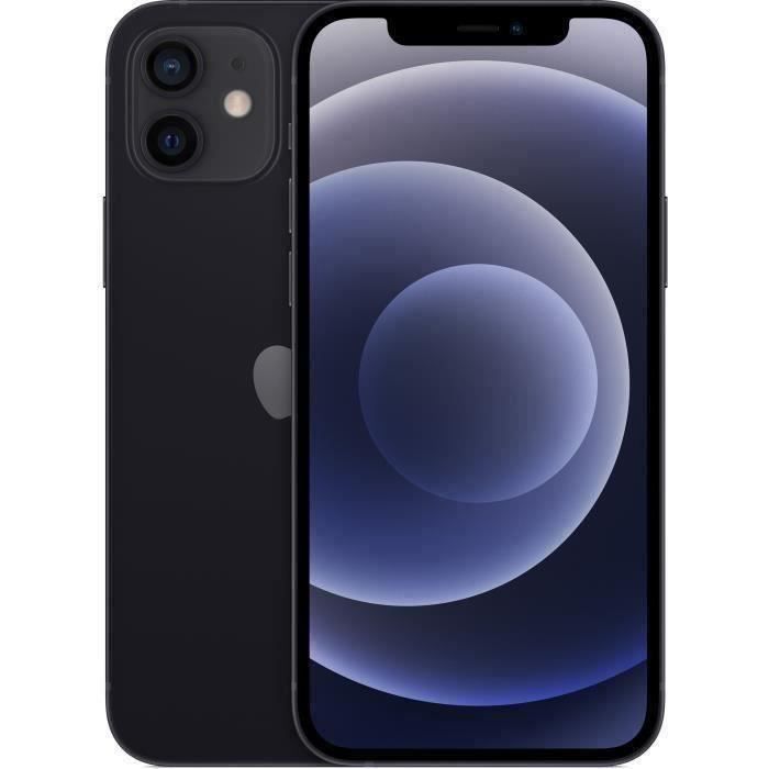 APPLE iPhone 12 64Go Noir - Reconditionné - Très bon état - Cdiscount  Téléphonie