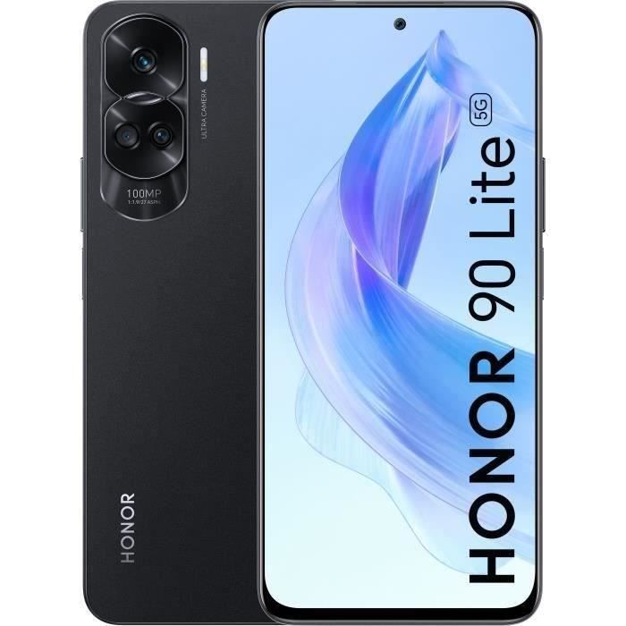 Smartphone HONOR 90 LITE - 8G/256G - MIDNIGHT BLACK (2023) - Reconditionné - Très bon état Reconditionné - Honor reconditionné disponible sur Cdiscount Seconde Vie
