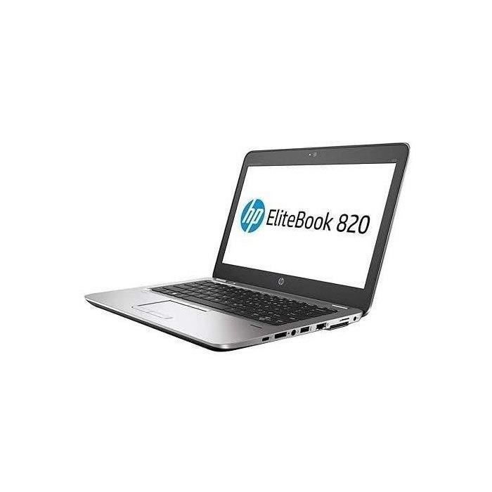 PC Portable HP EliteBook 820 G3 Reconditionné - I5 6ème Gén, 8 Go RAM, SSD 512 Go, Windows 10 Pro