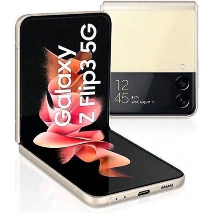 SAMSUNG Galaxy Z Flip3 5G 256 Go Crème - Reconditionné - Très bon état