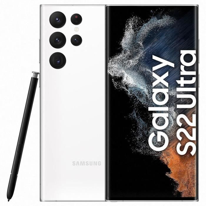 SAMSUNG GALAXY S22 Ultra 256Go Blanc - Reconditionné - Très bon état