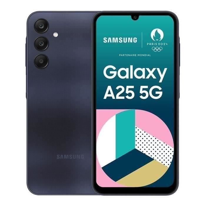SAMSUNG Galaxy A25 5G Smartphone 128Go Bleu nuit (2024) - Reconditionné - Très bon état