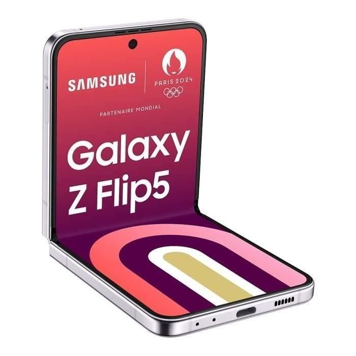 SAMSUNG Galaxy Z Flip5 256Go Lavande (2024) - Reconditionné - Très bon état Reconditionné - Samsung reconditionné disponible sur Cdiscount Seconde Vie