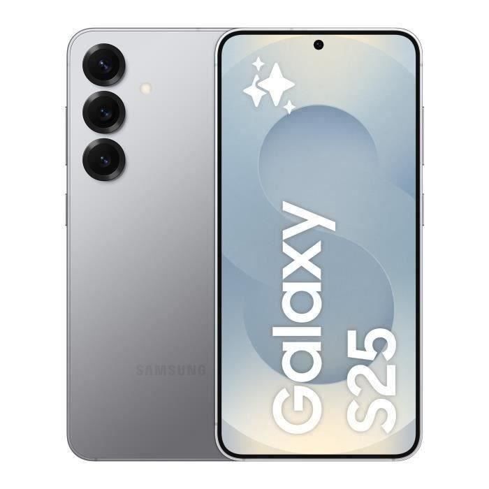 SAMSUNG Galaxy S25 AI Smartphone 128 Go Gris (2025) - Reconditionné - Très bon état