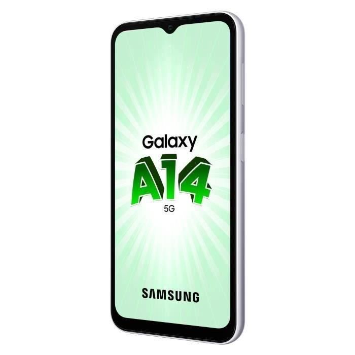 SAMSUNG Galaxy A14 5G Argenté 64 Go - Reconditionné - Très bon état