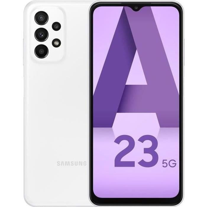 SAMSUNG A23 5G Blanc 128 Go (2023) - Reconditionné - Très bon état Reconditionné - Samsung reconditionné disponible sur Cdiscount Seconde Vie