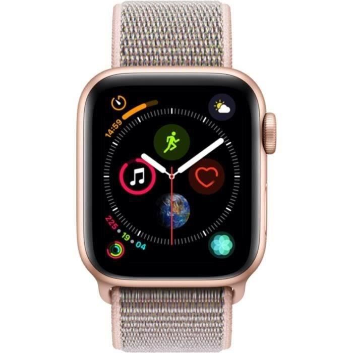 Apple Watch Series 4 GPS 40mm Bo tier aluminium or Boucle rose