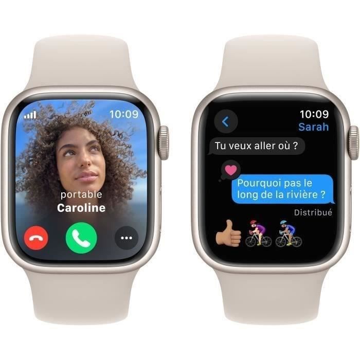 Apple Watch Series 9 GPS 41mm Boîtier Starlight Aluminium Starlight — free download