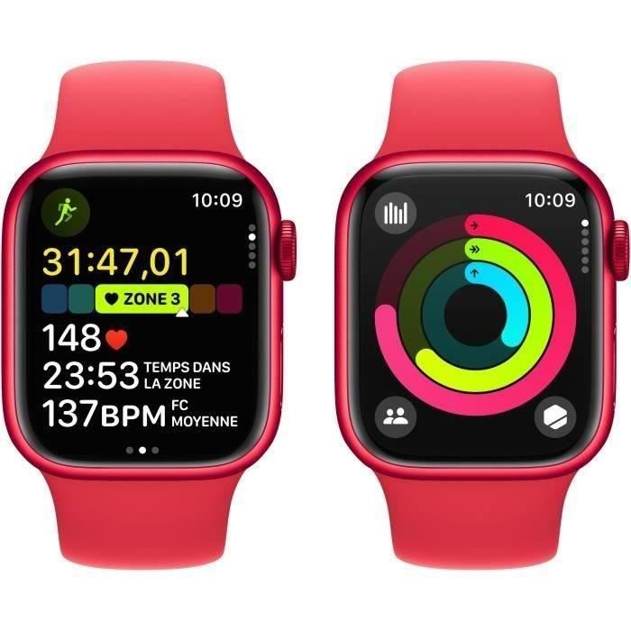 Apple Watch Series 9 GPS 41mm BoîtierRED Aluminium RED Sport Band — free download