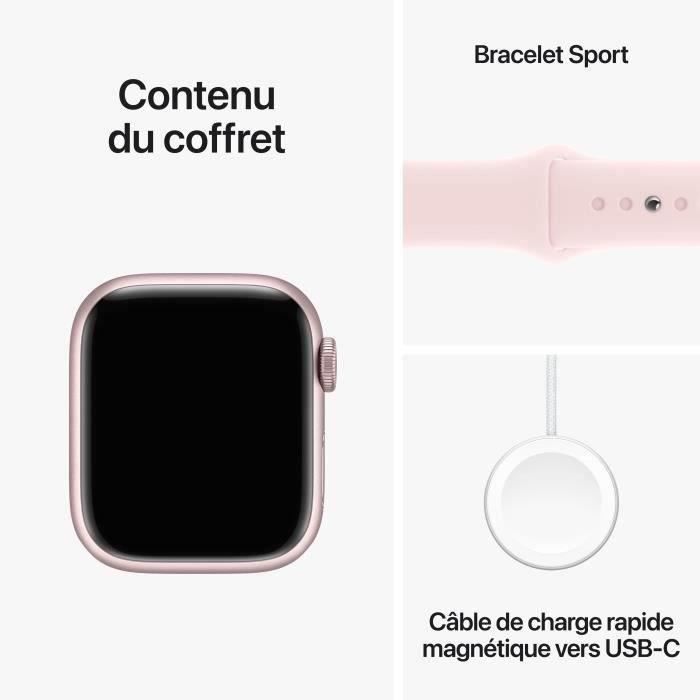 Apple Watch Series 9 GPS 41mm Boîtier Pink Aluminium Bracelet — free download