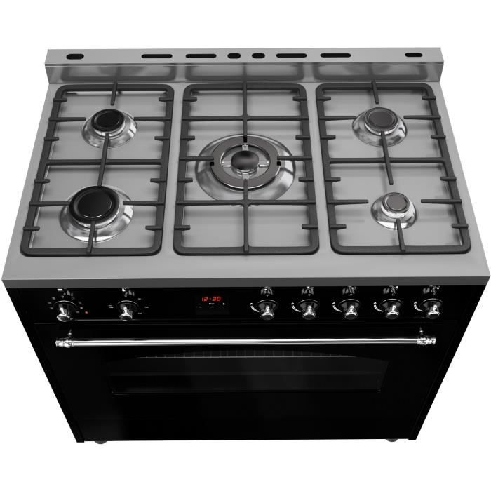 Premium cuisinière - 4 brûleurs - unité double - profondeur 90 cm