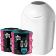 Tommee Tippee - Starter Pack - Bac TEC avec 1 recharge TEC + 6 Recharges compatibles Twist & Click-0