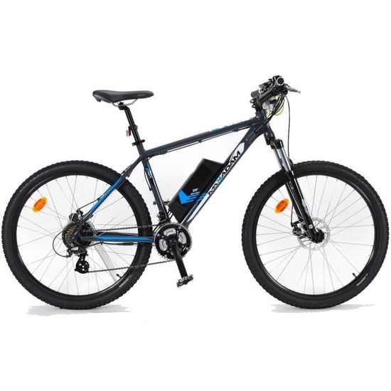 MAKADAM Vélo VAE VTT E-vortex 27.5 Éléctrique- 21 vitesses Shimano- batterie lithium-ion 8.8Ah