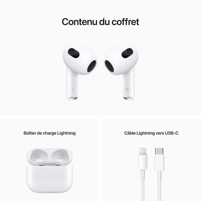 Boîtier de charge Apple sans fil pour AirPods 2 - Accessoire audio - Achat  & prix