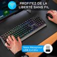 THE GLAB Pack Gaming TUNGSTEN  Sans fil - Clavier + Souris - Français-1
