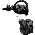 Logitech Volant G29 + Levier de vitesse Driving Force Shifter - Compatible PS5 - PS4 et PC-0