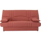 Canapé convertible clic clac 3 places - Tissu Terracotta - L 190 x P 92 cm - DREAM - Style Contemporain