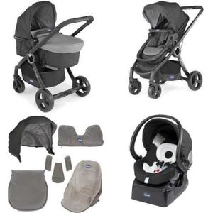 chicco trio activ3 anthracite poussette combinée