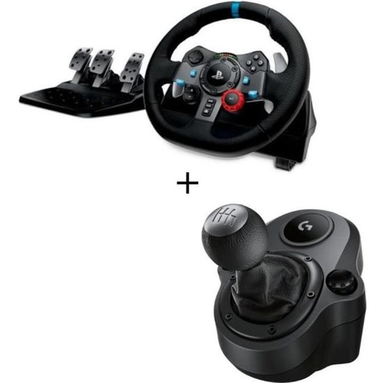 Logitech Volant G29 + Levier de vitesse Driving Force Shifter