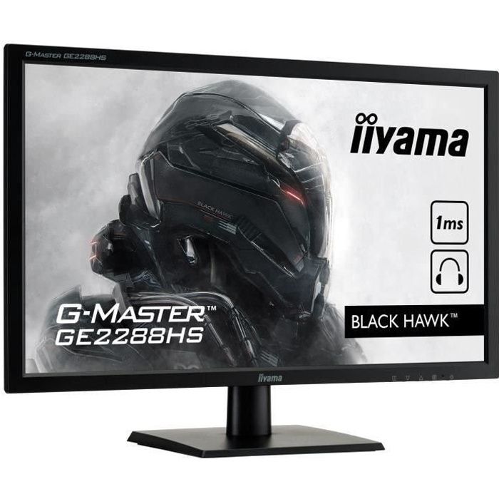 Vente Ecran PC Ecran PC Gamer - IIYAMA G-Master Black Hawk GE2288HS-B1 - 22" FHD - Dalle TN - 5ms - DVI-D/HDMI pas cher Vente Ecran PC Ecran PC Gamer - IIYAMA G-Master Black Hawk GE2288HS-B1 - 22" FHD - Dalle TN - 5ms - DVI-D/HDMI pas cher