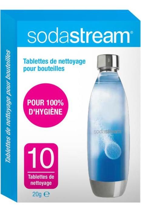 Tablette de nettoyage pour bouteille SODASTREAM - 30061954 - Tablettes nettoyantes - Blanc