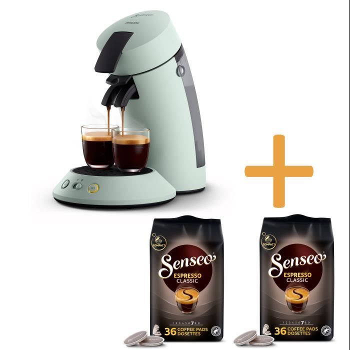 Philips CSA210/21 machine à café dosettes SENSEO Original+ Menthe Pâle 