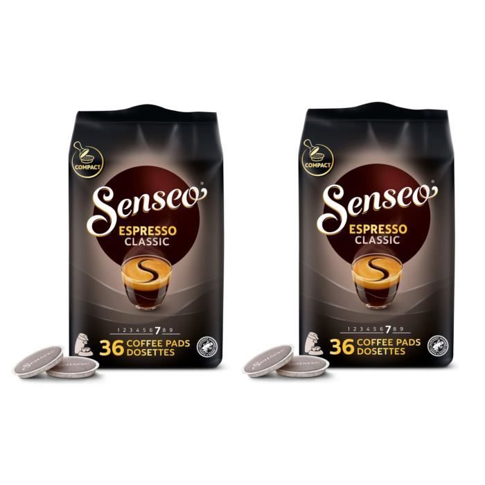 Machine à café PHILIPS SENSEO Original Plus Menthe + 2 packs de dosettes  Espresso Classique - Cdiscount Electroménager