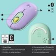 Souris Sans Fil Logitech POP Mouse avec Emojis Personnalisables, Bluetooth, USB, Multidispositifs - Menthe-5