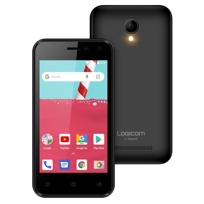 Top achat T&eacute;l&eacute;phone portable LOGICOM le Smooth 8 Go Noir pas cher