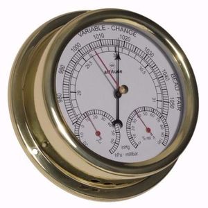 INSTRUMENT NAVIGATION ALTITUDE Baromètre Thermomètre Hygromètre - Laiton