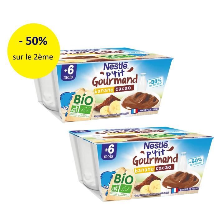 Nestle Lot De 2 P Tit Gourmand Bio Banane Cacao 4x90g Achat Vente Dessert Lacte Nestle Lot De 2 P Tit Gourmand Bio Banane Cacao 4x90g Cdiscount Pret A Porter