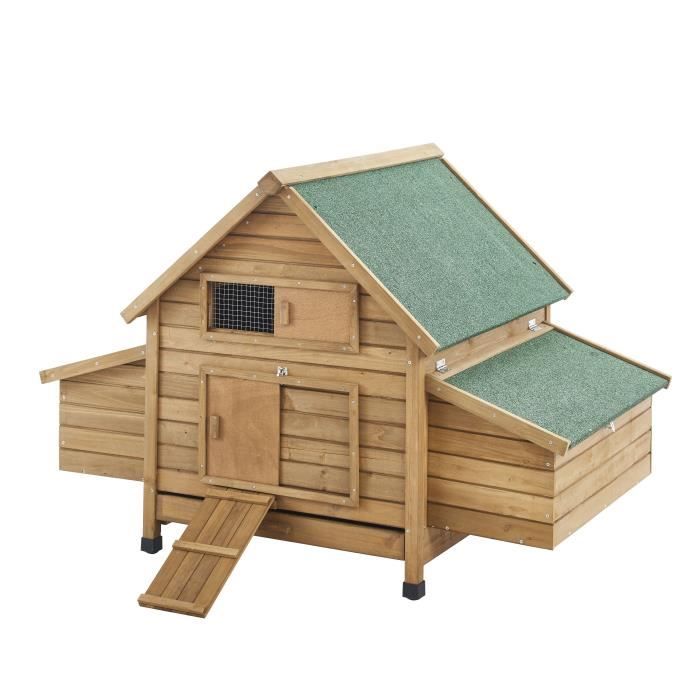 Poulailler en sapin Nestie - 150x100x96cm - Bois -