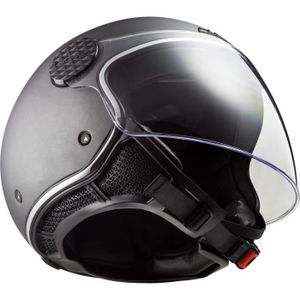 Ls2 Casque Moto Jet COPTER Gris Nardo - Visière Solaire Intégrée - Taille XS à 2XL Visiere Casque Ls2