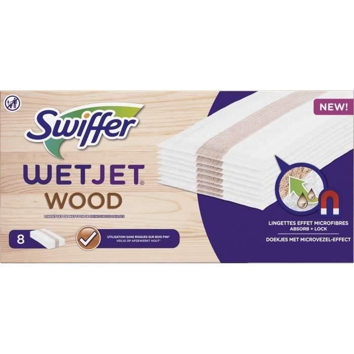 SWIFFER WetJet Balai Kit complet avec 5 lingettes, 1 nettoyant Liquide, 4  piles - Cdiscount Au quotidien