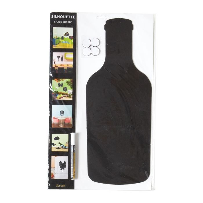 Ardoise bouteille de vin Securit - 500 x 150 mm