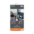 PNY The Road Kit Support de voiture pour smartphone / Chargeur de voiture allume cigare Micro USB-3