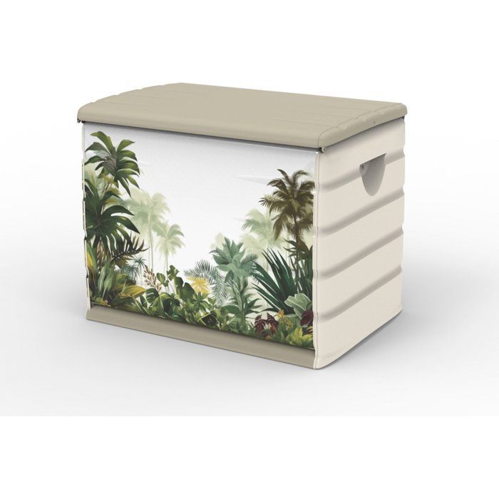 Coffre de rangement - PLASTIKEN - 260 L - 80 x 61 x 53 cm - Tropical