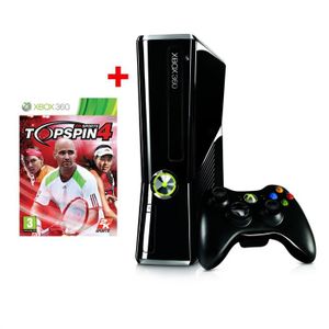 CONSOLE XBOX 360 Console Xbox 360 250 Go + Top Spin 4 - Microsoft - Noir - Wi-Fi - 250 Go