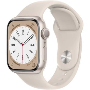 MONTRE CONNECTÉE Apple Watch Series 8 GPS - 41mm - Boîtier Starlight Aluminium - Bracelet Starlight Sport Band - Regular
