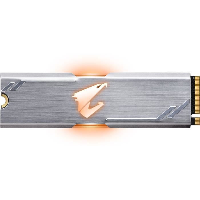 GIGABYTE – SSD Interne – Aorus RGB – 256Go – M.2 NVMe (GP-ASM2NE2256GTTDR)