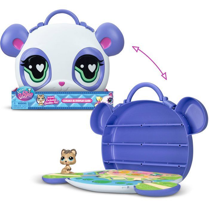 Lot Littlest Pet Shop : Boîte rangement + Set Thème de la ferme 5 animaux et accessoires. - Jeux - Jouets