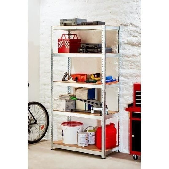 Manupro Lot De 2 Etageres De Rangement Charge Lourde 1250 Kg