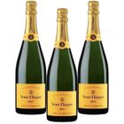 Champagne Veuve Clicquot Carte Jaune Brut - 75 cl x3