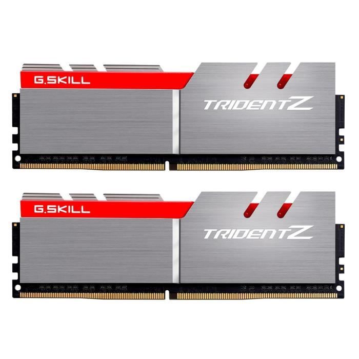 Vente Memoire PC G.Skill Mémoire PC Trident Z - DDR4 - Kit 16Go (2x 8 Go) - 4133 MHz - CL19 - Rouge / Noir pas cher Vente Memoire PC G.Skill Mémoire PC Trident Z - DDR4 - Kit 16Go (2x 8 Go) - 4133 MHz - CL19 - Rouge / Noir pas cher