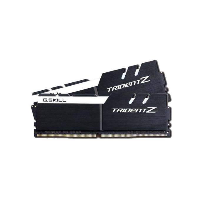 Vente Memoire PC G.Skill Mémoire PC Trident Z - DDR4 - Kit 16Go (2x 8 Go) - 4000 MHz - CL18 - Blanc / Noir pas cher