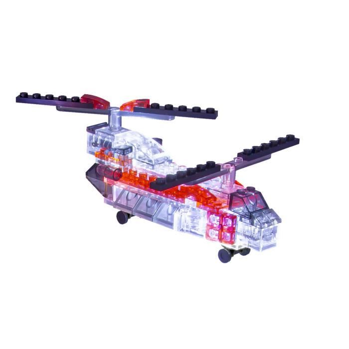 Laser Pegs LAU07 Veicolo Aereo 5 In 1 - 172 Pezzi, Mattoncini Luminosi Con Batterie Incluse, Giocattolo Costruzioni 8+ Anni - 3