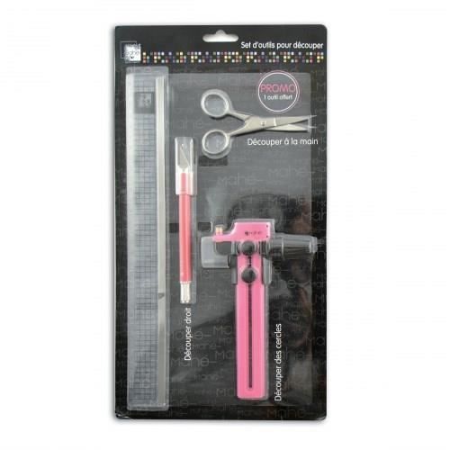 Kit 4 Outils De Bricolage Créatif - Applicateur Colle, Spatule, Cutter Céramique, Pince
