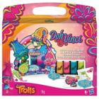 DOHVINCI DOH VINCI - Trolls Panier Creatif - Fille - A partir de 6 ans - Organiseur de bureau à décorer