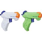 SUPERSOAKER Pistolets à eau NERF SUPER SOAKER - Pack de 2 Zipfire pour Enfant - Gâchette rapide - 97 ml par réservoir